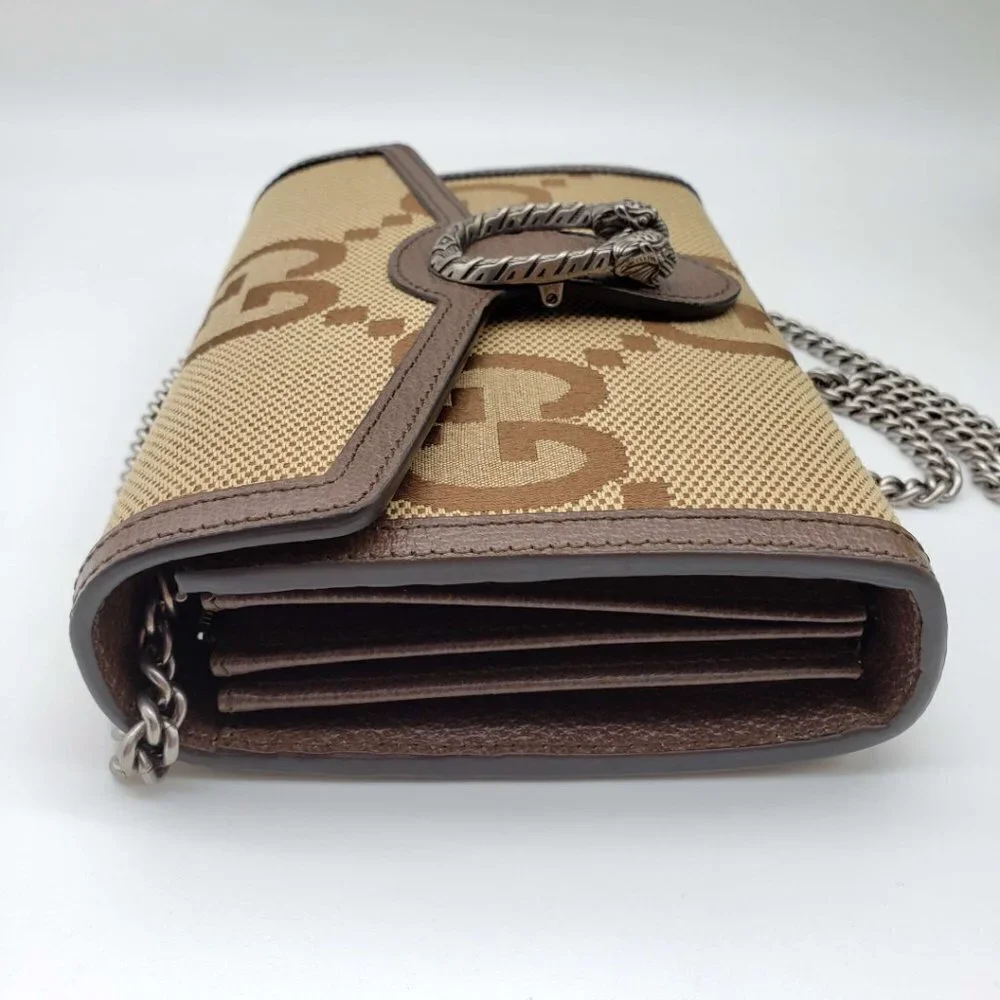 Gucci Dionysus GG Supreme Mini Chain Bag NWOT | Beige Monogram Canvas Crossbody - Picture 7 of 15